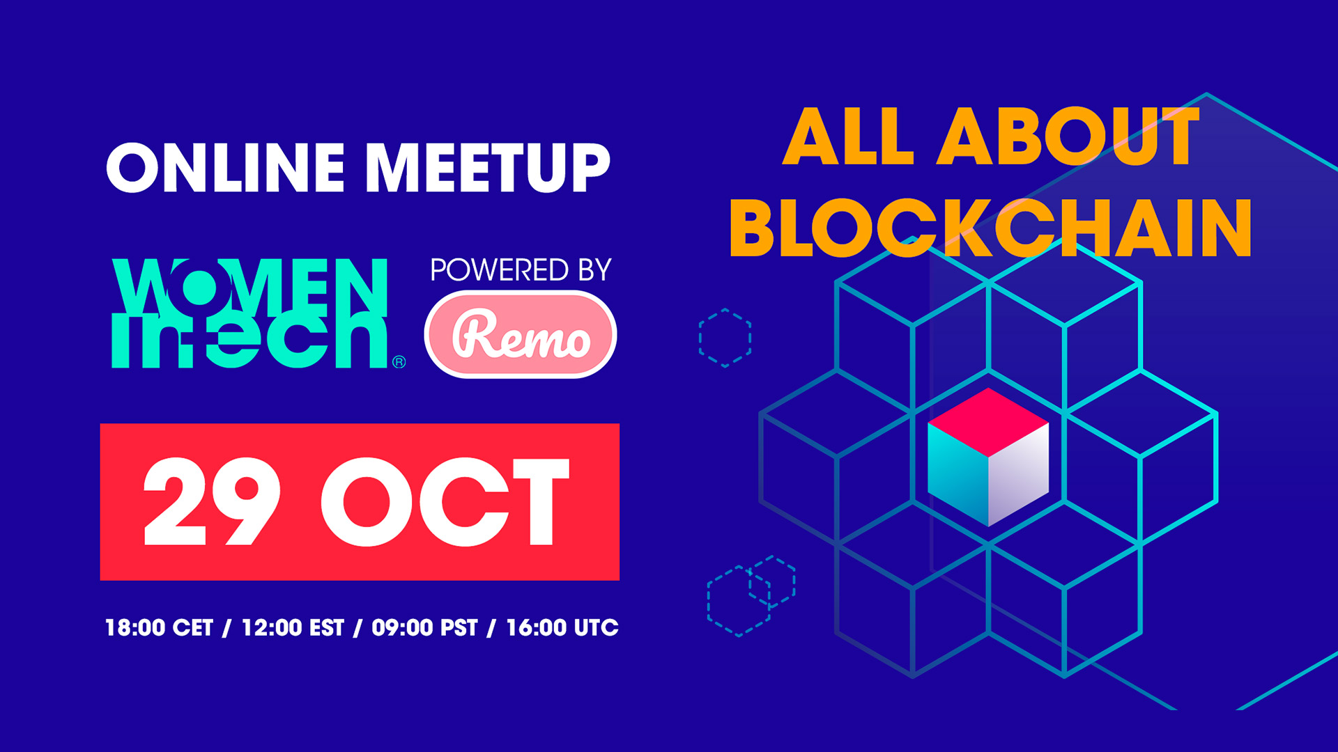 Online meet up: All about blockchain | 29 October 2019